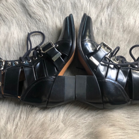 Chloe Rylee lace up Black Boots 36 - Picture 5 of 8